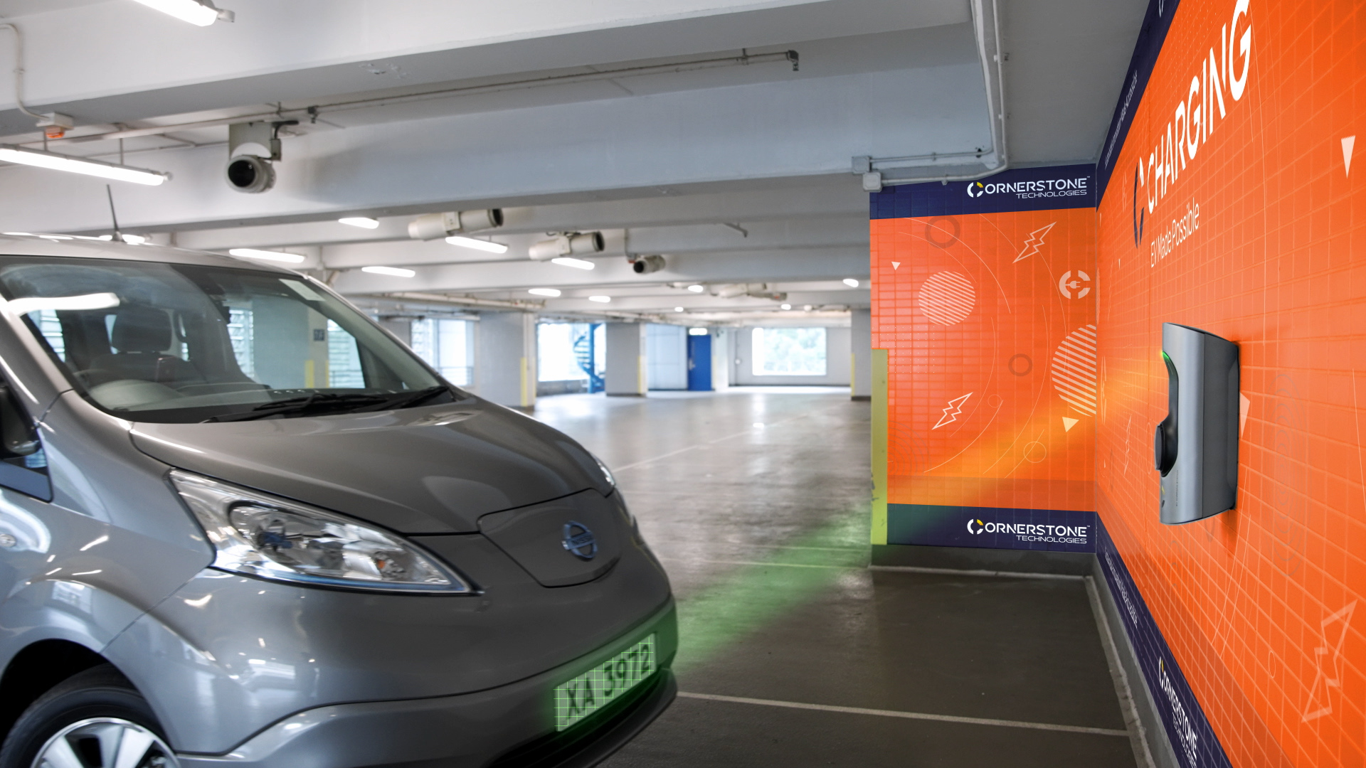 A Very Effective Way to Manage Carparks with LPRS built in the EV chargers.