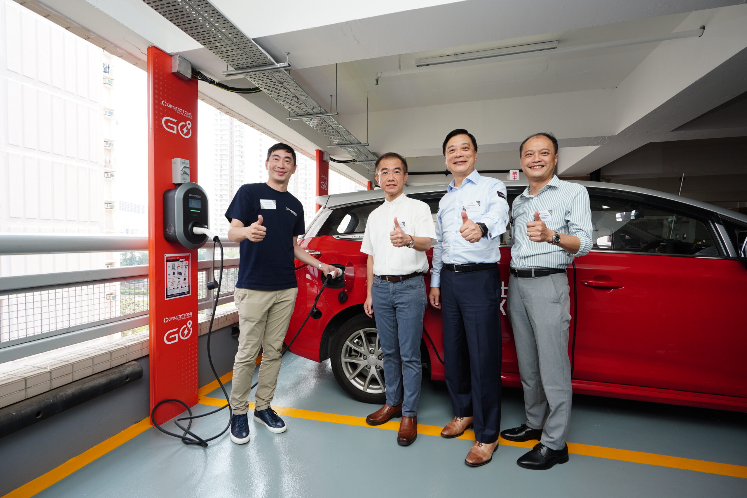 Grand open of Cornerstone Technologies T Town South Charging Stations, expected to have over 75 new charging station by the end of the year